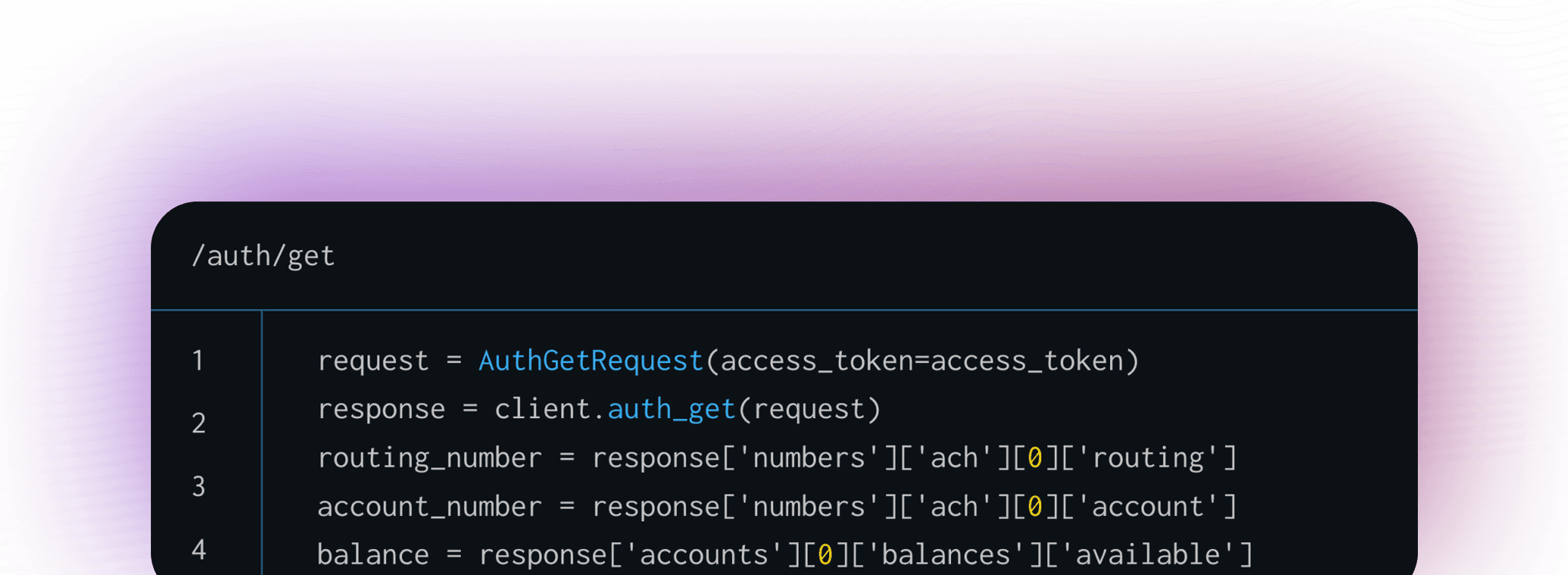 API Terminal