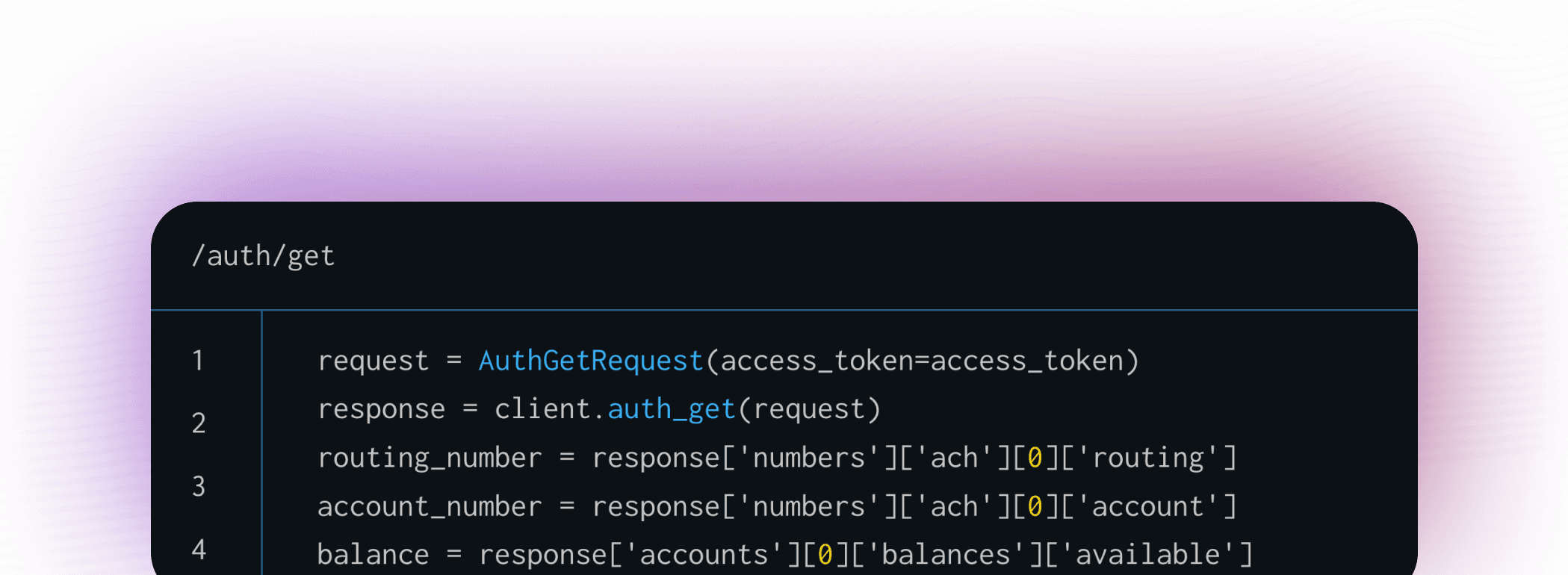 API Terminal